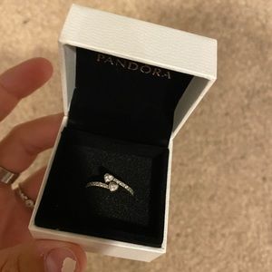 pandora two hearts ring